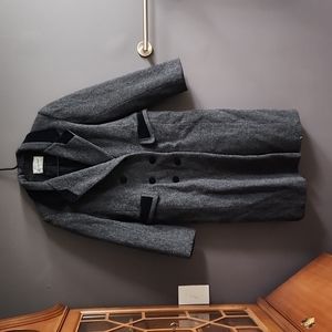 LAST CHANCE Vintage Rothschild Wool Winter Coat - Grey and Black (12 Girls)